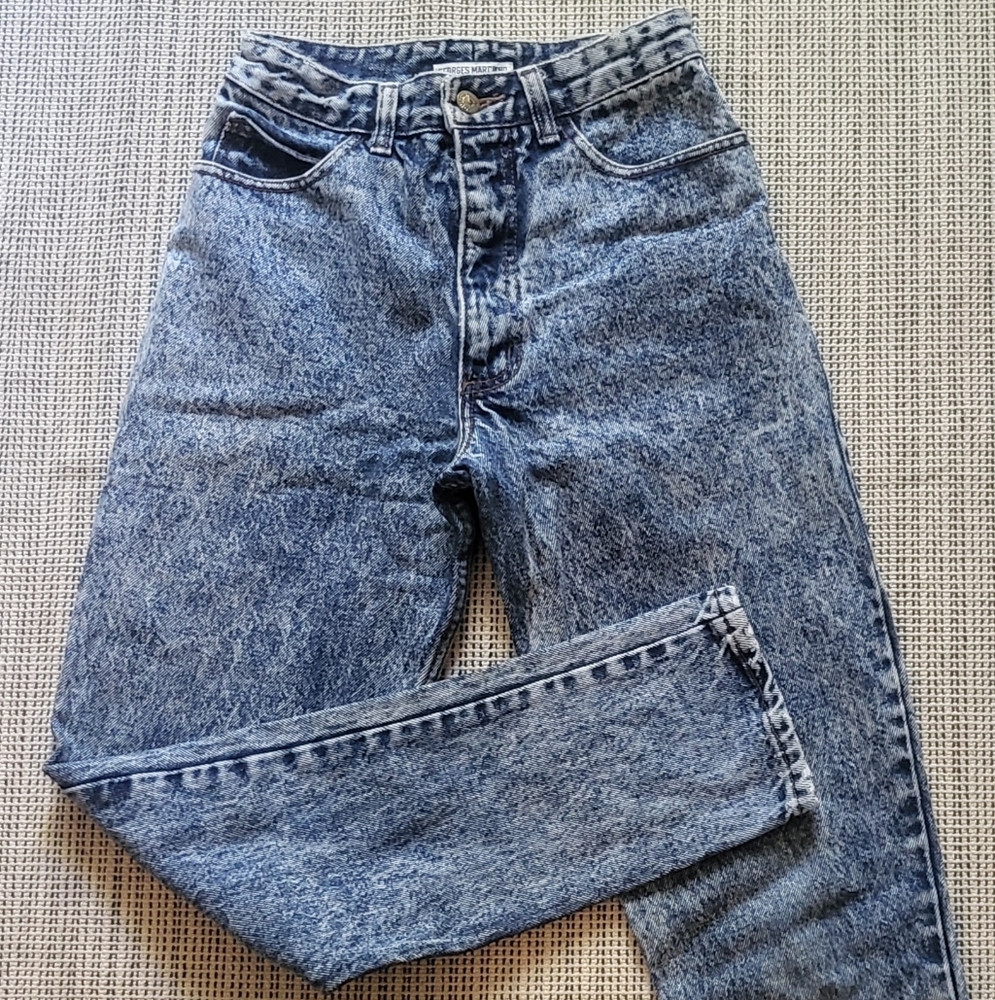 Guess Acid Wash Blue High-Waist Jeans